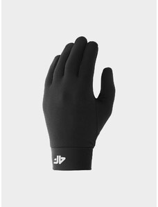 4F Unisex flísové rukavice Touch Screen - čierne