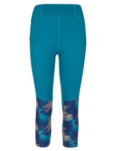 Women's 3/4 fitness leggings Kilpi SOLAS-W turquoise