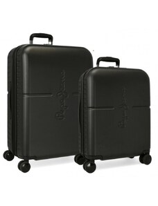 JOUMMA BAGS Sada luxusných ABS cestovných kufrov 70cm/55cm PEPE JEANS HIGHLIGHT Negro, 7689521