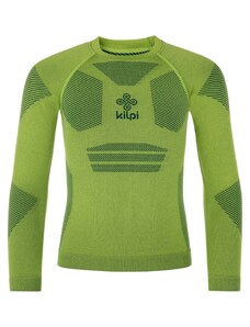 Chlapčenské funkčné tričko s dlhým rukávom Kilpi NATHAN-JB svetlo zelená