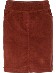 bonprix Strečová kordová sukňa s pohodlným pásom, farba hnedá, rozm. 54