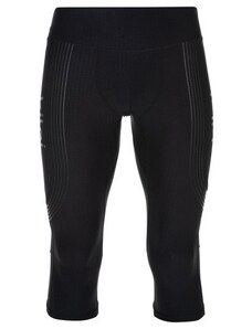 Men's 3/4 running leggings Kilpi TERRY-M black