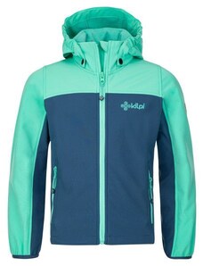 Girls' softshell jacket Kilpi RAVIA-JG turquoise