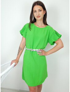 Krátke šaty s opaskom Tatiana - zelená