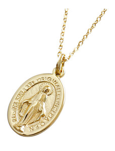 OLIVIE Strieborný náhrdelník PANNA MARIE GOLD 7051