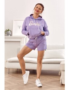 FASARDI Sweatshirt with short purple shorts