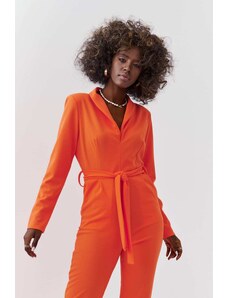 FASARDI Elegant orange long sleeve overall