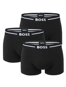 BOSS - boxerky 3PACK cotton stretch BOLD black - limitovaná fashion edícia (HUGO BOSS)