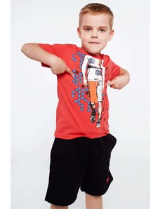 FASARDI Boys' red T-shirt with app