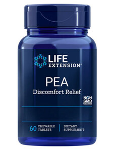 Life Extension PEA Discomfort Relief 60 ks, žuvacie tablety, 600 mg
