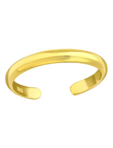 OLIVIE Strieborný prsteň na nohu GOLD 7062