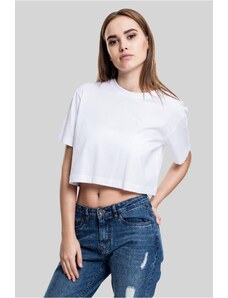 Urban Classics Damen Cropped Burnout T-Shirt - Kurzarm Mit Crewneck - Weiches Material Für Lässige Freizeit-Outfits