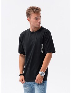 Buďchlap Čierne moderné oversize tričko S1628