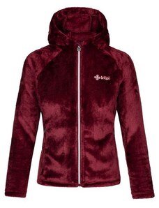 Women's warm hoodie KILPI MARIEL-W dark red