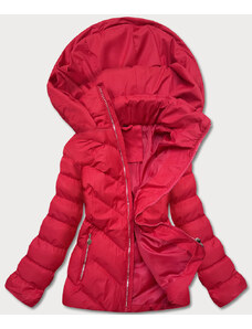 J.STYLE Krátka červená dámska zimná bunda (5M725-270)