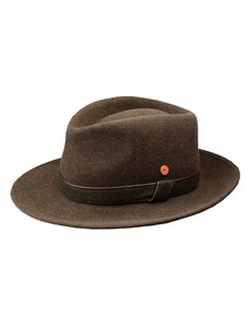 Cestovný nekrčivý vodeodolný hnedý klobúk Mayser - Doren