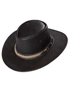 Kožený western klobúk - Stars and Stripes kožený klobúk
