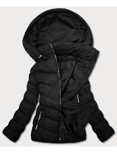 J.STYLE Krátka čierna dámska zimná páperová bunda (5M726-392)