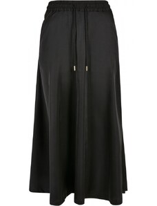 Sukňa Urban Classics Ladies Satin Midi Skirt - black