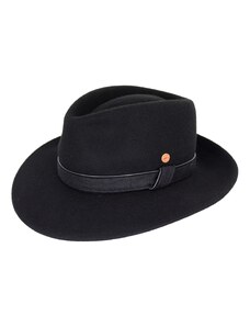 Cestovný nekrčivý vodeodolný čierny klobúk Mayser - Doren