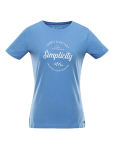 Women's cotton T-shirt ALPINE PRO ALLONA silver lake blue variant pb