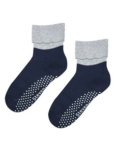 Steven Dámske protišmykové ponožky modro svetlo sivé, veľ. 38-40