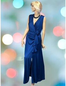 Rinascimento šaty saténové modré Riascimento