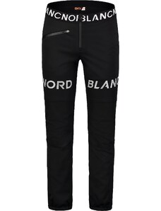Nordblanc Čierne pánske zateplené nepremokavé softshellové nohavice KNUCKLE