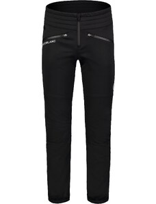 Nordblanc Čierne pánske zateplené nepremokavé softshellové nohavice NORTHWARD