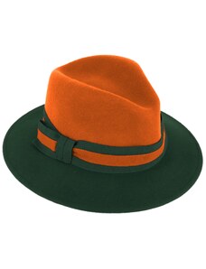Fiebig - Headwear since 1903 Dámsky dvojfarebný plstený klobúk od Fiebig - Aisha Orange