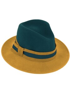 Fiebig - Headwear since 1903 Dámsky dvojfarebný plstený klobúk od Fiebig - Aisha Petrol