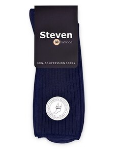 Steven Pánske ponožky bambusové, bezšvové tmavo modré, veľ. 44-46