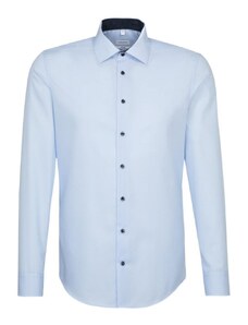 Pánska nežehlivá košeľa Shaped fit modrá s kontrastom Seidensticker