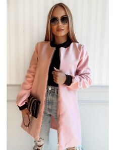 AW Ružový dámsky kabát