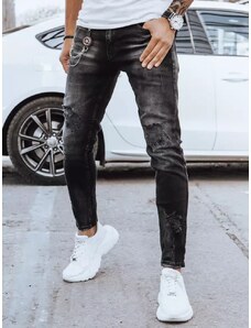 Dstreet Moderné čierne pánske džínsy