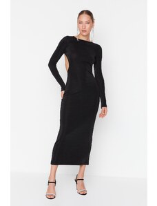 Trendyol Collection Čierne štýlové večerné šaty TPRSS23AE00157