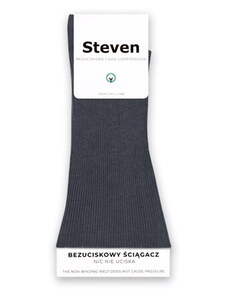Steven Pánske ponožky dlhé 018-28 grafitové/42, Farba grafitová