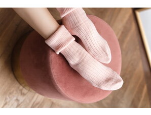 Steven Dámske ponožky teplé 067-063 svetloružové/40, Farba svetloružová