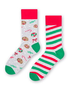 Steven Vianočné ponožky 136-069 melanžové svetlošedé/46, Farba Melanż Jasny Szary