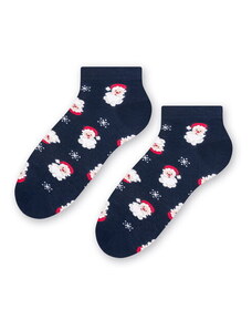 Steven Vianočné členkové ponožky 136-002 tmavomodré/46, Farba tmavomodrá