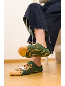 Steven Dámske členkové ponožky protišmykové 132-043 zelené/37, Farba zelená
