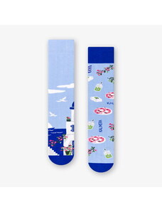 More Pánske štýlové ponožky Santorini 079-A069 nebesky modré/42, Farba nebesky modrá