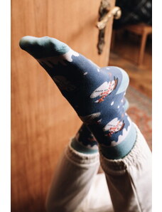 More Pánske vianočné ponožky so snehuliakmi Snowmen 079-244 melanžové šedé/42, Farba melanžová šedá