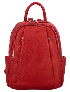 Dámsky kožený batôžtek červený - Delami Cocoa červená