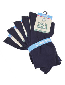 RS 100% bavlnené hladké jednofarebné ponožky