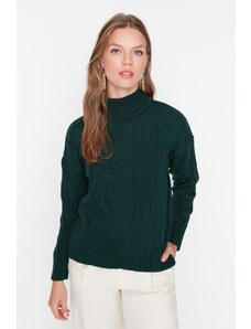 Trendyol Collection Zelený pletený sveter