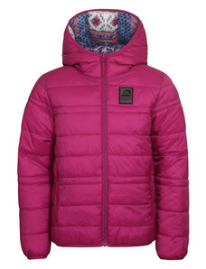 Kids double-sided jacket hi-therm ALPINE PRO MICHRO fuchsia red variant PA