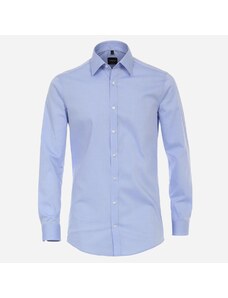 VENTI Modrá pánska košeľa, rukávy 72 cm, Body fit