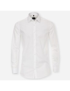 VENTI Biela pánska košeľa, rukávy 72 cm, Body fit