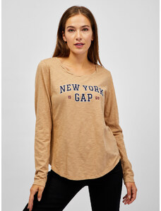 Tričko New York GAP organic Béžová